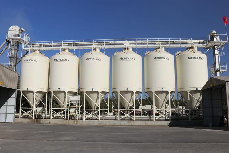 Bear River Supply fertilizer storage bins